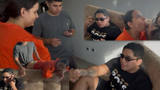 I FUCK THE DAUGHTER OF A BLIND MAN NEXT TO HIM, SEMEN FALLS ON HIM AND HE THOUGHT IT WAS CREAM