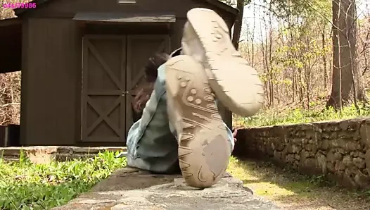 Stacy iyi yıpranmış reebok spor ayakkabı taban ayakkabı oyunu tam vid