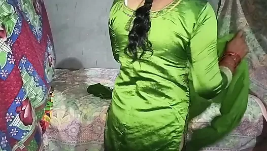The neighbor lured the step-sister-in-law with money and had hardcore sex with her and took her boobs in his mouth