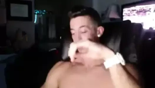 Dev kavisli beyaz çük mastürbasyon