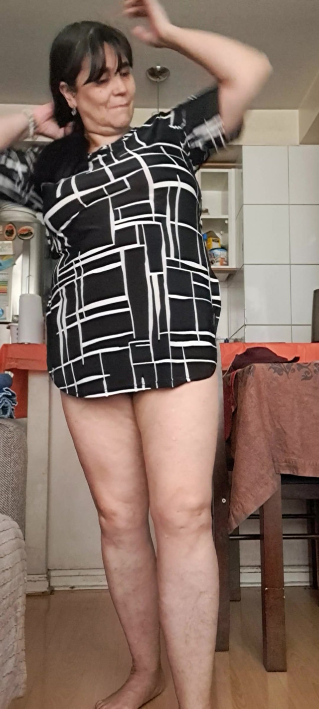 It's your first time, seeing a mature woman's pussy