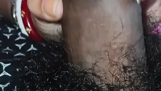 Indian girlfriend suck her boyfriend's dick and give him deep blowjob after that eat the all cum in mouth