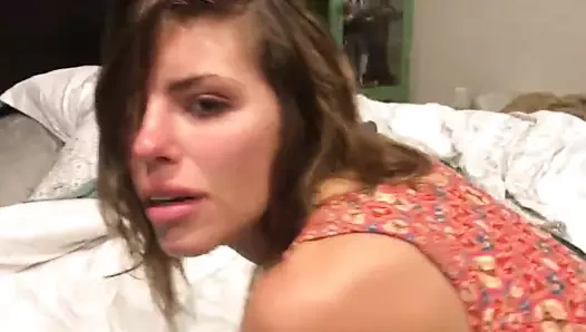 seksi esmer gösterir onu anal anal