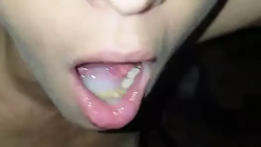 Ağzına cum shot - sıska spinner