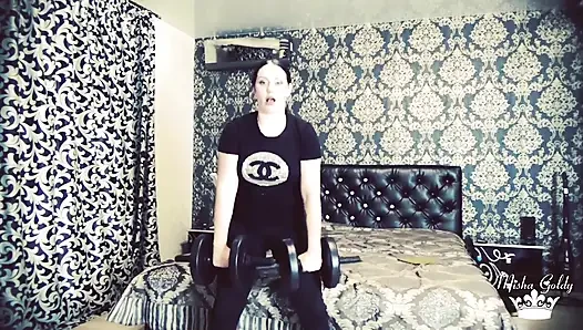 Yoğun egzersizler ve büyük ağırlıklarla zorlanma ve mücadele
