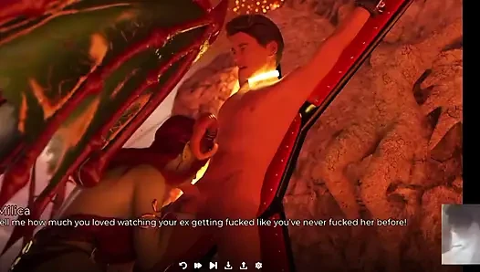 Kötü Succubus Kız Arkadaşım En Iyi Arkadaşımla Aldatırken Beni Bağlıyor Ve Sakso Çekiyor!