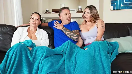 Lezbiyen oda arkadaşı çift Blake Flower ile aldatan Abby Rose Brazzers