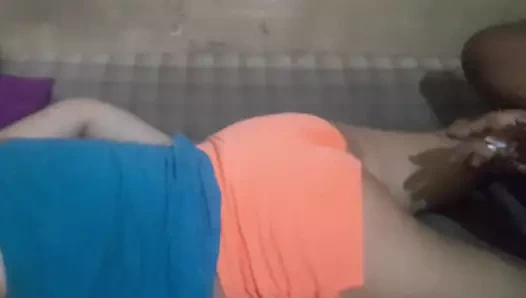 A Woman's Wedding Dress With A Shaved Headband