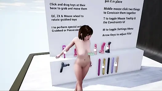 Gioco di sesso con simulatore di massaggi [parte 01] Gioco nudo [18+]