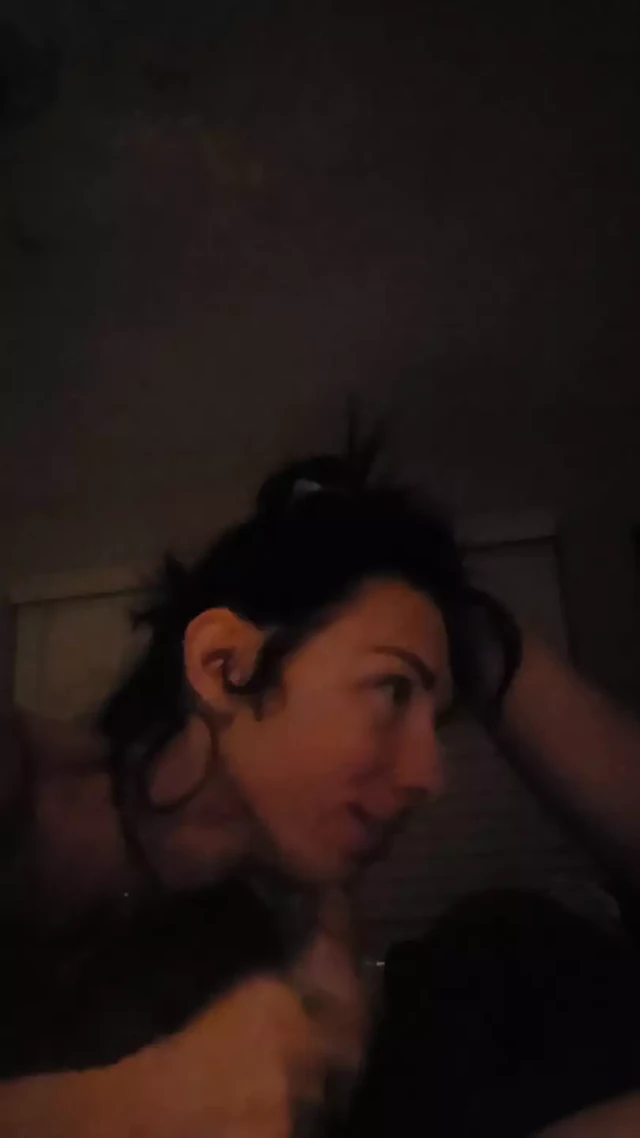 Sexy milf deep throats rock hard cock until she gets load of cum to swallow