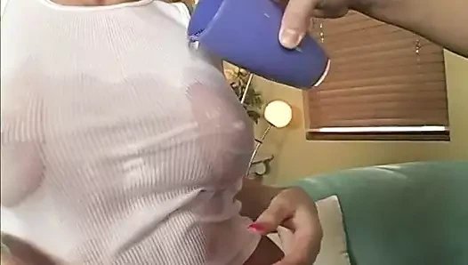 Perfect blonde teen gets a facial after hard anal fuck