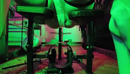 Dominatrix Eva Lateks Solo Facesitting Femdom Külot Büyük Göt MILF BDSM Fetiş Sıcak Topuklu Gonzo Beyaz Pvc Elbise