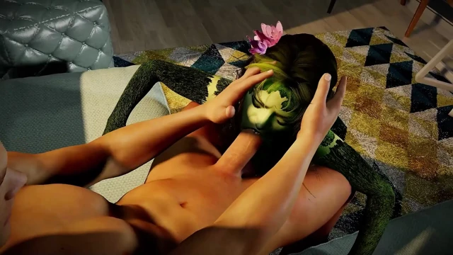 Seksi dryad bakış açısıyla yarak emiyor
