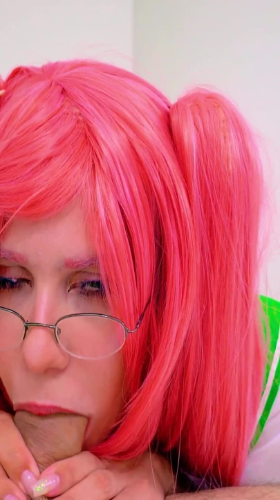 Otaku No Anal Heavy: Pembe Saçlı Cosplayer, Amansızca Poposunda Geziyor