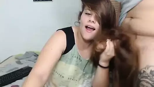 Uzun saç , saç , hairjob , handjob