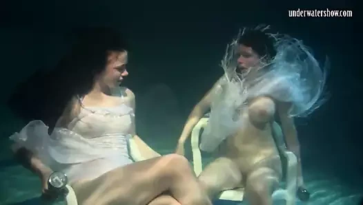 Siskina ve polcharova sualtı jimnastikçileridir