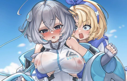 Adam iki kızın lezbiyen oyununa yapıştı