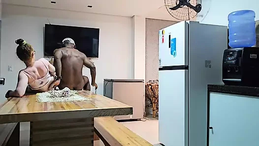 STEPDAUGHTER WANTS TO HAVE SEX IN THE KITCHEN BUT SEX ENDS IN THE BEDROOM