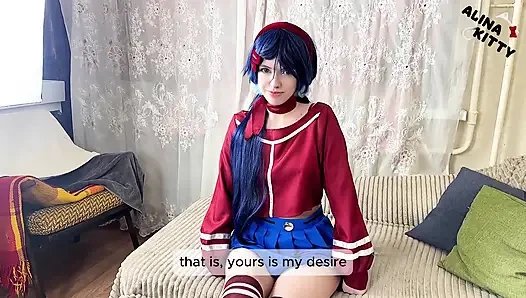 Miside'daki yeni mod Mita'yı yatak odama getirdi - hemen seks istedi - gerçek hayatta miside