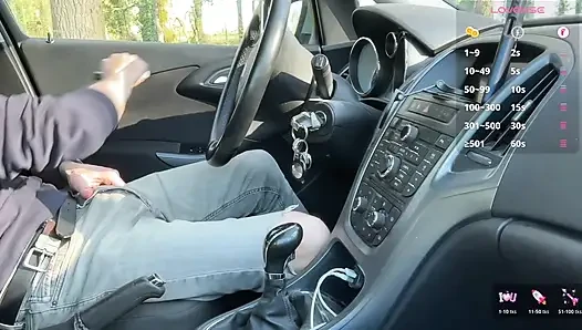 Orman dinlenme alanına park ettim, beni fark etti