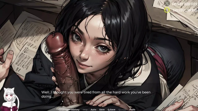 Shizune сосет хуй Наруто No11 (Жизнь Хокагэ)