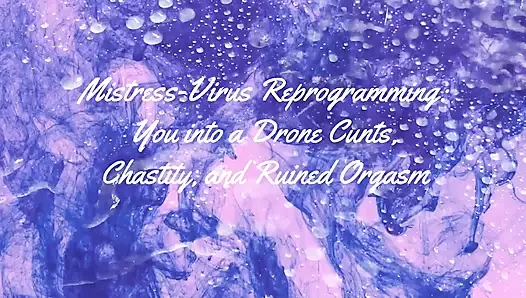 Sahibe-virüs seni drone amcıklarına, bekaretine ve mahvolmuş orgazmına yeniden programlıyor