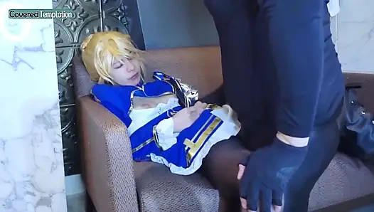 Cosplayer güzellik unutulmaz kimyayı birlikte geride bırakarak yoğun bir özel buluşmayı paylaşıyor