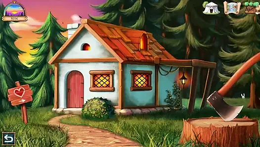 Wal - 15-16 büyük memeli genç sarışın, seksi sıska esmer prenses ve sıska seksi elf