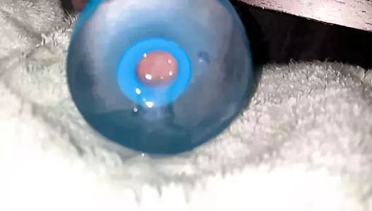 Fleshlight'ta ağır çekim boşalma