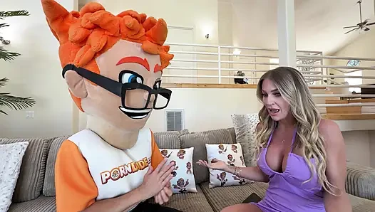 Andi Avalons'a porndudecasting'de büyük yarağımla büyük memelerini ve ıslak amcığını tedavi ediyor