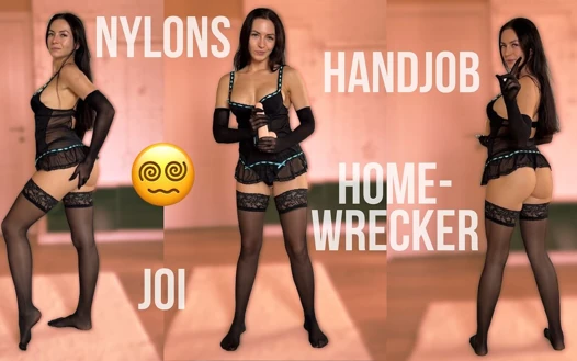 Ev kadını 31 talimatı, naylon eldivenle dildoyla elle muamele, tükürme