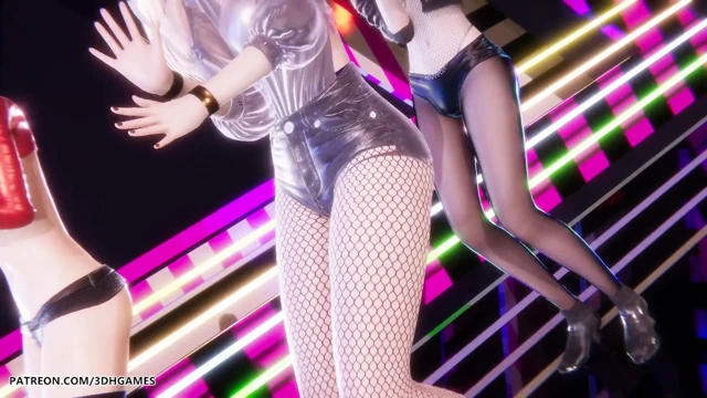 Mmd Babymonster - Ahri Evelynn Akali Seksi Striptiz League of Legends Hentai Sansürsüz 4K 60fps