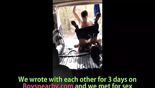 Azgın çift sahip olan seks içinde minibüs