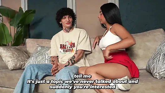 My boyfriend and my stepmother really know how to explain sex! - We ended up in a delicious threesome