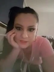 Anna my sister having a Marlboro red webcam listen to music