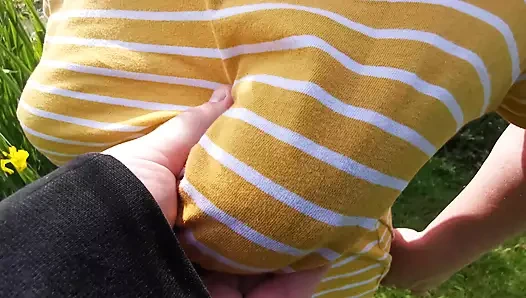 Küçük gölde meme işkencesi