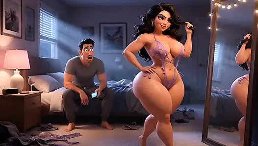 Ep 8- From Chubby & Ignored to Curvy Cock Tease Wife Goes Home with Black Stranger