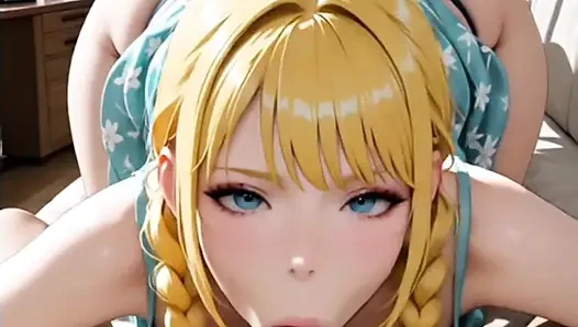 Hentai anime - evine gittiğimde her zaman arkadaşımın yarağını emiyor
