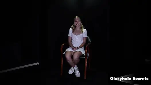 Duvar deliği sırları - mckenna lynn deliğine yabancı döl yutuyor