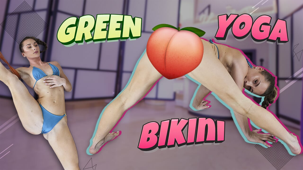 Yeşil mikrobikini yoga -hannahjames710