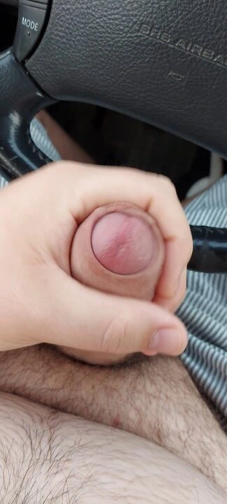 Genç oğlan Mastürbasyon içinde the araba