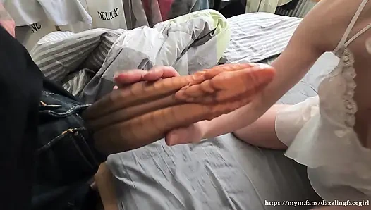 Kötü bir ejderha takma yarakla sınıra kadar gerildi - sol mahvoldu ve sırılsıklam!