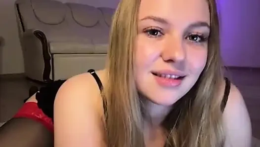 Jucielussie ile seksi çoraplı mastürbasyon