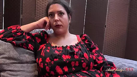 AuntJudysXXX - Busty BBW Boss Lady Cassy Interviews You for a Job (pov)