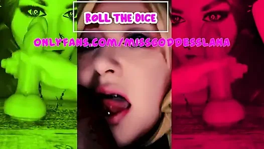 Çevrimiçi oyun benimle zarları atarak dildonuzu em