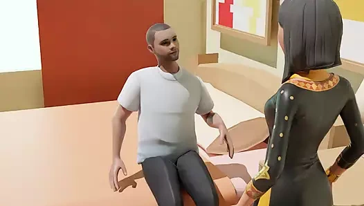 Aladdin Yasmine'i sikiyor, prenses, sihirli lamba, çizgi film seksi. Anal seks.