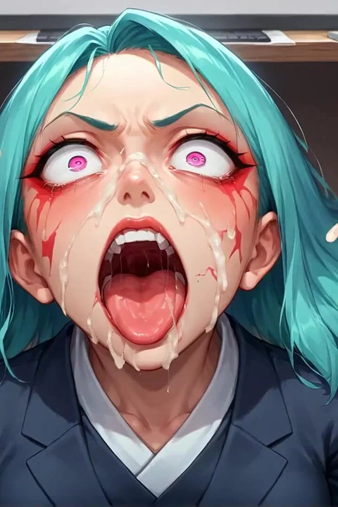 Takım elbiseli beyaz saçlı bir müdür kırmızı dildo fırtınasıyla çevrili, epik bir xxx porno sahnesi yaratıyor