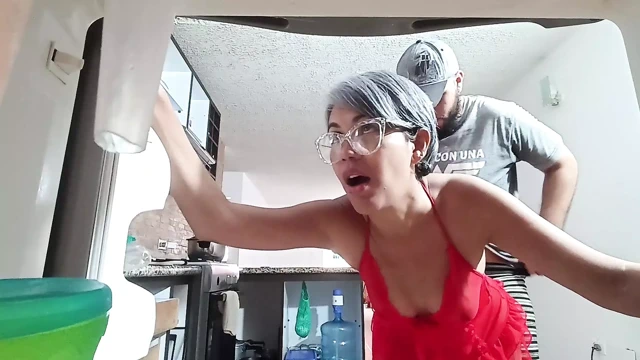 I went to the kitchen and he stuck his cock all the way in.