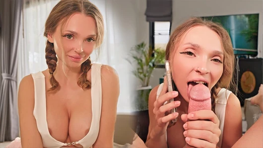 Girl Roommate Pays Rent with Her Mouth and Pussy While Talking on the Phone with Her Boyfriend