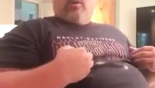 Büyük ayı meme uçları oyun ve handsfree boşalmak